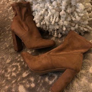 Suede booties